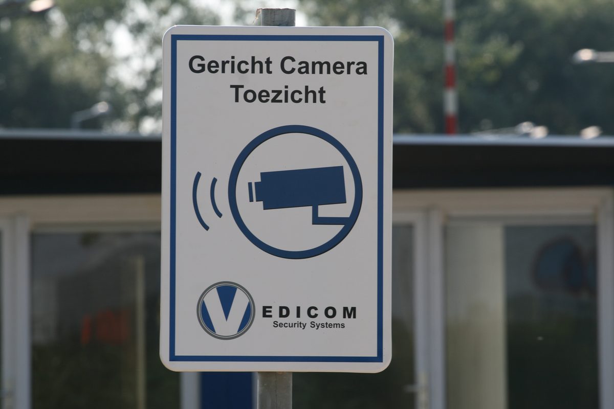 Vedicom camerabord — Gericht Camera Toezicht