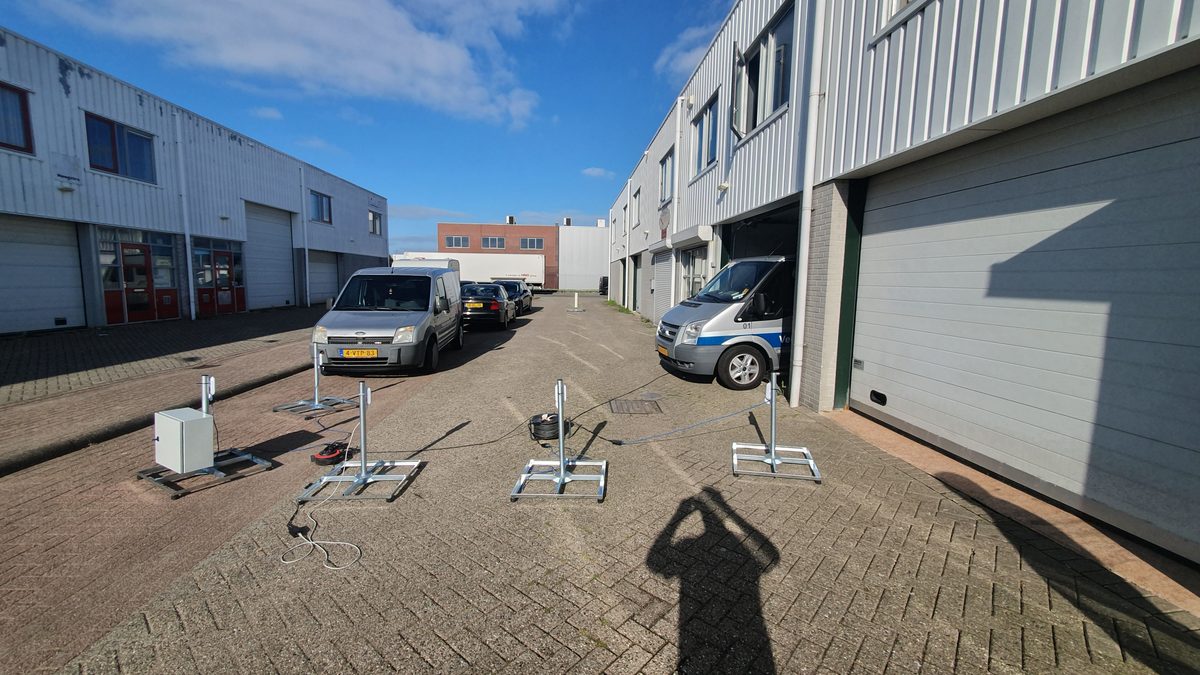 Masten op onze werkplaats